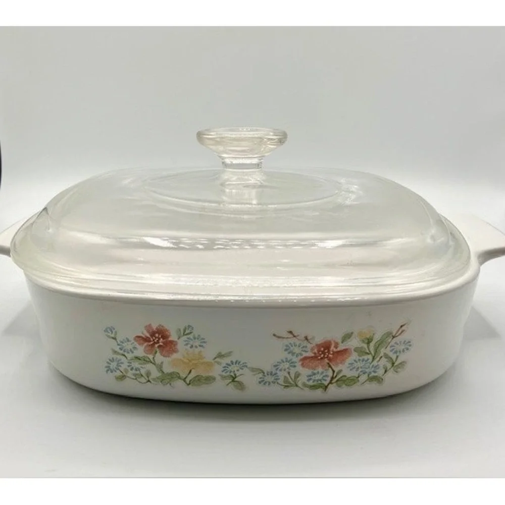 Vintage‎ Corning Ware Casserole Dish A-8-B With Lid 1 1/2 Quart Autumn Meadow
